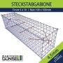 Steckstab-Gabione 10x10 Front 5x10
